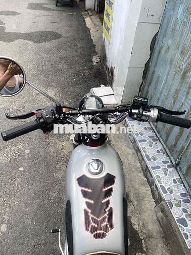 Honda tay côn Đen Đỏ Bạc Xe máy cổ điển