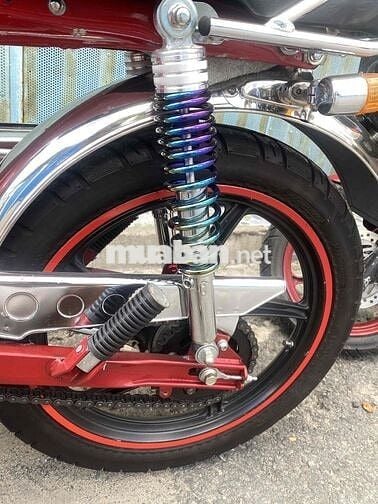 Honda tay côn Đen Đỏ Bạc Xe máy cổ điển
