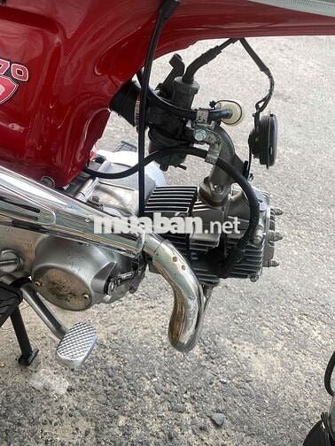 Honda tay côn Đen Đỏ Bạc Xe máy cổ điển