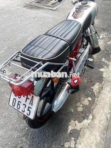 Honda tay côn Đen Đỏ Bạc Xe máy cổ điển
