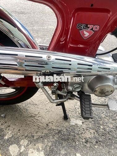 Honda tay côn Đen Đỏ Bạc Xe máy cổ điển