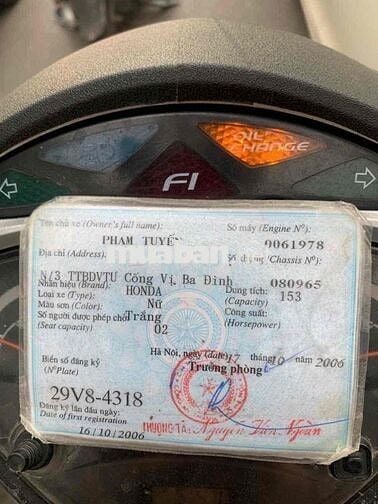Honda SH 150i 2006 Trắng Ý
