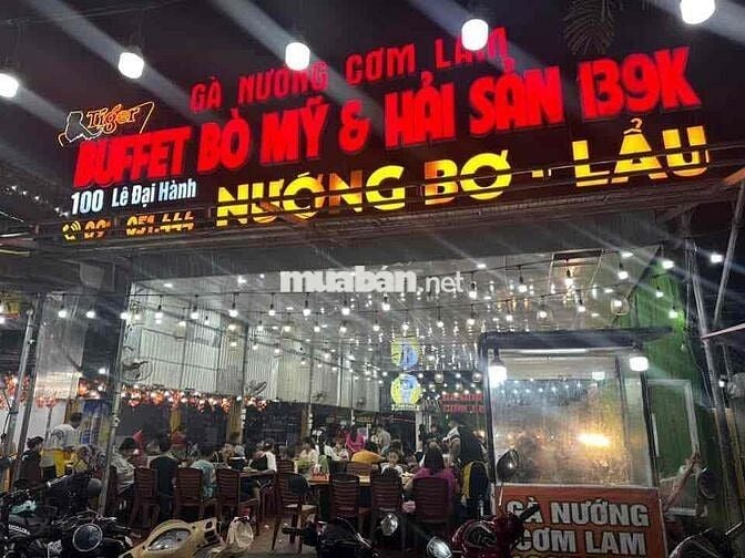 cần sang quán gà nướng cơm lam buffet bò mỹ và hải sản 100 lê đại hanh