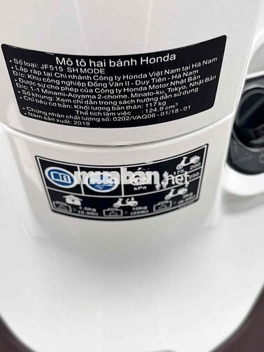 Honda SH Mode 2019 Trắng Việt Nam
