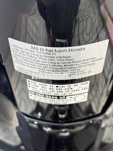 Honda Future 125 2023 Xanh đen 1200km