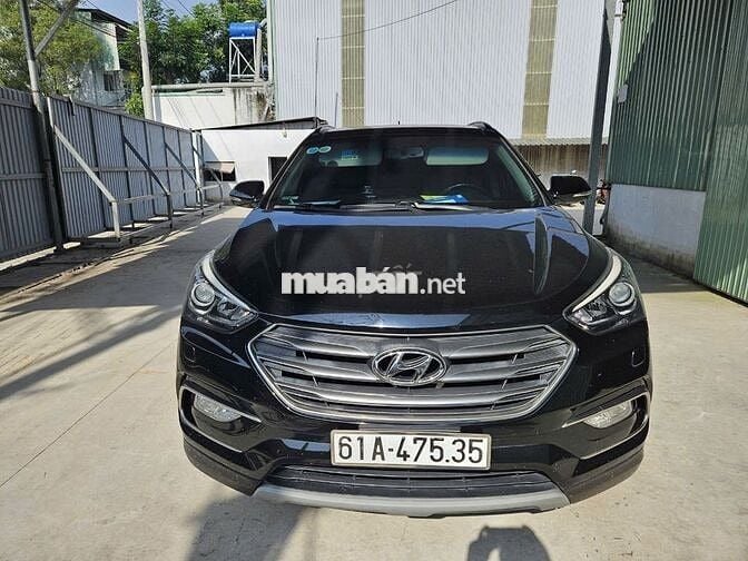 Cần bán xe Santafe màu đen, bản 2 cầu 2.4 full