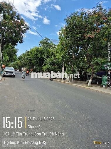 Đất Biển Sơn Trà, Đường Lê Tấn Trung, DT 112m2-ngang 5,12m- giá đầu tư
