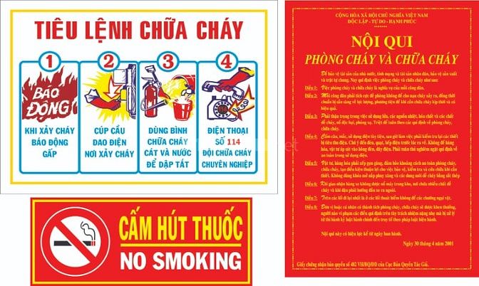 CUNG CẤP BIỂN BÁO PCCC, TIÊU LỆNH PCC, BIỂN AN TOÀN LAO ĐỘNG
