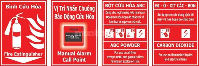 CUNG CẤP BIỂN BÁO PCCC, TIÊU LỆNH PCC, BIỂN AN TOÀN LAO ĐỘNG