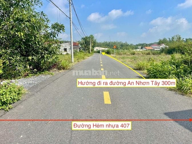 Đất bán xã An Nhơn Tây Củ Chi. Diện tích 5x22 ONT. Giá bán 1.3 tỷ 