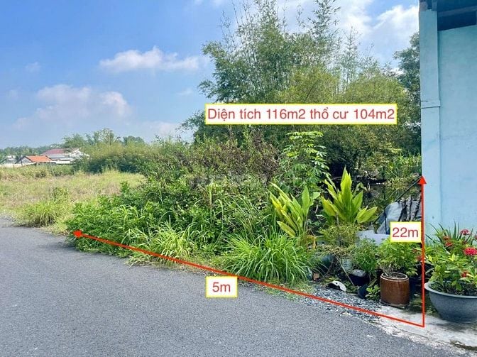 Đất bán xã An Nhơn Tây Củ Chi. Diện tích 5x22 ONT. Giá bán 1.3 tỷ 