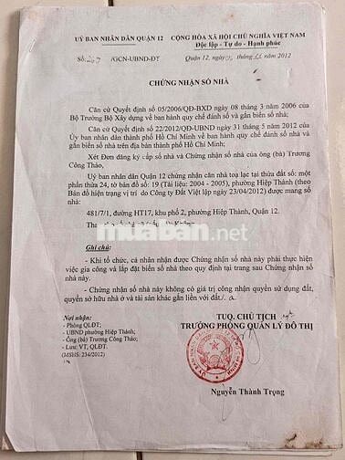 ban nha quân 12 ngay ben xe bip hiêp thanh