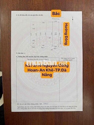 Bán Nhà Nguyễn Công Hoan Phường An Khê