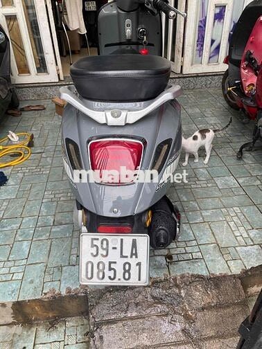 Xe máy điện Halim Vespa 2023 Xám 50cc