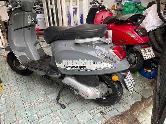 Xe máy điện Halim Vespa 2023 Xám 50cc