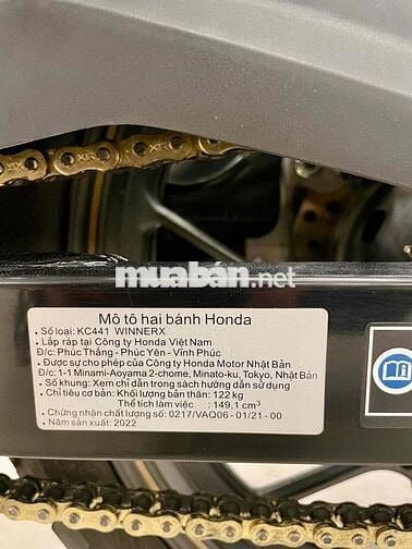 Honda Winner X V3 ABS 2022 Chính Chủ BSTP Xe Đẹp