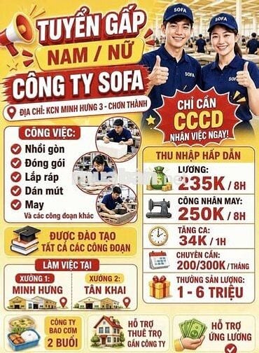 TUYỂN DỤNG LAO ĐỘNG 