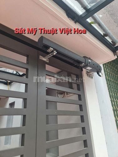 Cổng inox phun sơn tĩnh điện cao cấp, đẹp, bền