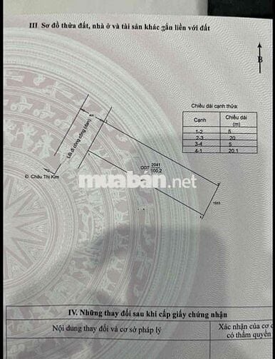 Đất thổ ngay trung tâm TP Tân An, Long An.