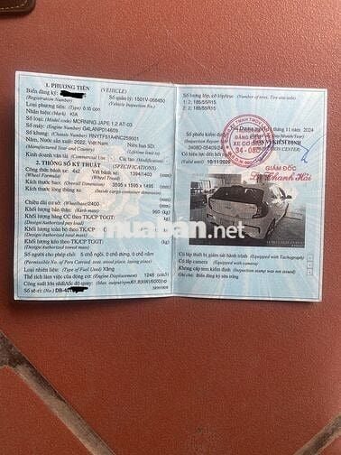Kia Morning GT-Line 60000 km Trắng