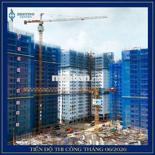 Đang còn 1 căn 1PN 1WC 40m² trần cao 4,4m TT 20% 320tr chờ nhận nhà.