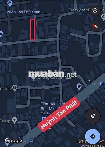 Bán đất hẻm 2581 Huỳnh Tấn Phát TPHCM