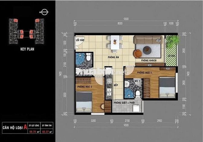 Bán Căn Hộ 62m2 Chung Cư Saigon Avenue