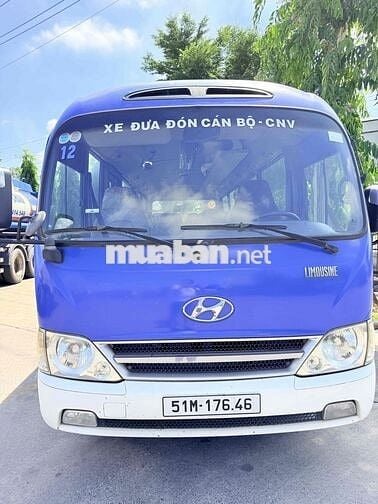 Hyundai County 2014 Xanh Trắng 29 chỗ Số sàn