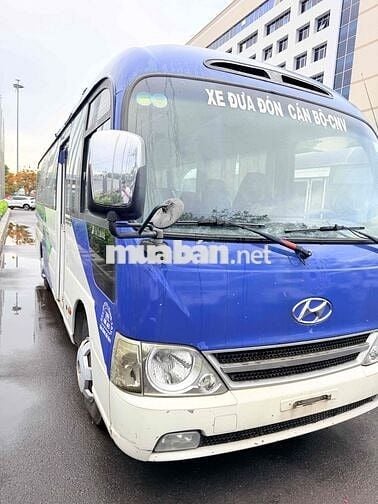 Hyundai County 2014 Xanh Trắng 29 chỗ Số sàn