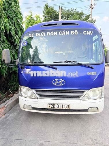 Hyundai County 2014 Xanh Trắng 29 chỗ Số sàn