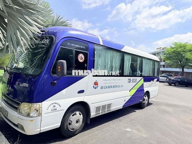 Hyundai County 2014 Xanh Trắng 29 chỗ Số sàn