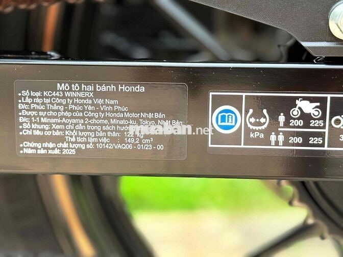 Honda Winner X V4 ABS 2025 Đen 3000 km