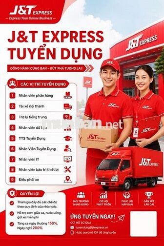 J&T BÌNH CHÁNH - NHÂN VIÊN PHÂN HÀNG CA CỐ ĐỊNH