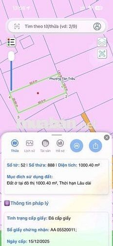 cần bán gấp 1000m2 sổ riêng thổ cư 100%, dân cư hiện hữu. hỗ trợ vay