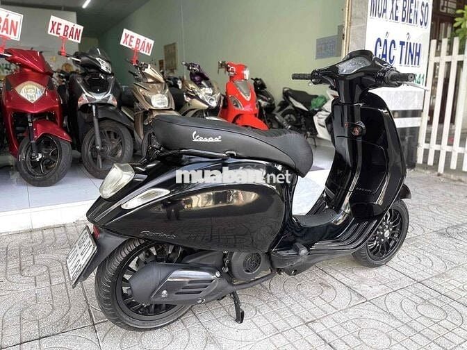 📣 Piaggio Vespa Sprint 125cc Đèn-Vuông Full Đen