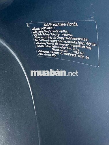 Wave 2024 Đen 11.000 km cavet cccd chủ