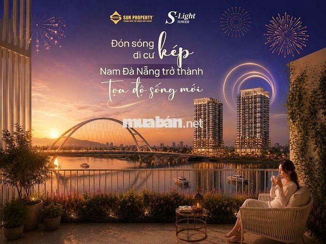 SLight Tower căn hộ hạng mặt sông ngắm pháo hoa Diff tầm nhìn vĩnh cửu