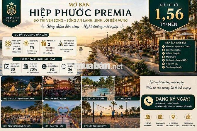 chỉ 1,56 tỷ có thể sở hữu được ngay khu Resort nghỉ dưỡng ven sông