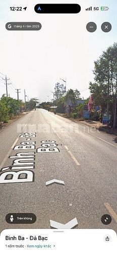 Bán đất mặt tiền bình ba đá bạc