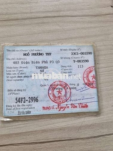 Yamaha Classic 2008 Đỏ-Trắng 113cc