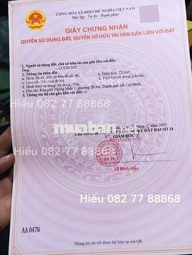 Chính Chủ Bán Nhà Mặt Tiền Dĩ An | 3 Tầng | 4PN | Đường 11m