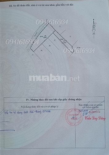 Cần bán đất diện tích lớn. Vị trí đẹp.
