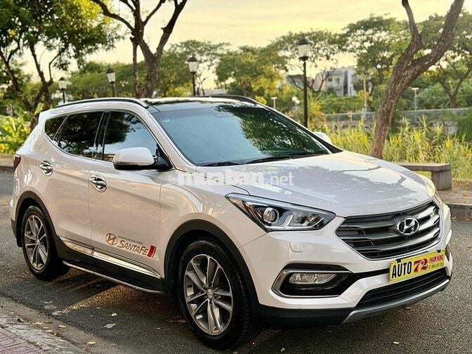 Hyundai Santafe 2016 2.4AT AWD Trắng 85.000 km