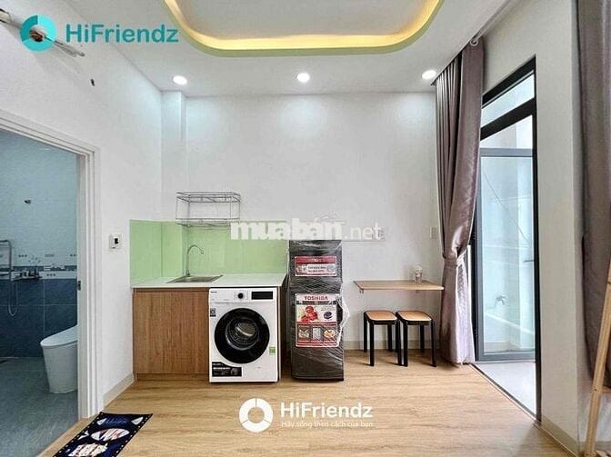 TRỐNG SẴN STUDIO BAN CÔNG - MÁY GIẶT RIÊNG CÁCH ĐẠI HỌC VĂN HIẾN 5P