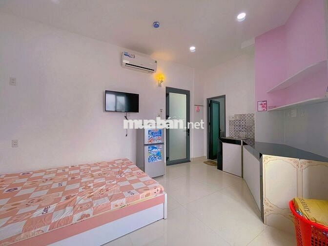 Phòng Studio xinh +chiếc view ngắm pháo hoa Q1-Full nội thất+Tivi