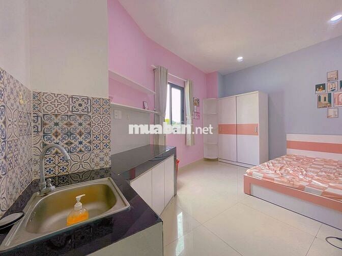 Phòng Studio xinh +chiếc view ngắm pháo hoa Q1-Full nội thất+Tivi