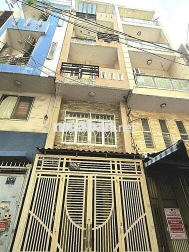 Cho thuê nhà Võ Văn Kiệt-Q1, hẻm xe hơi, gần bv  trường học