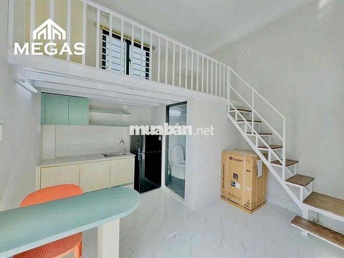 Duplex hiện đại mới, rộng, thoáng, gác cao ở được 3-4 người thoải mái