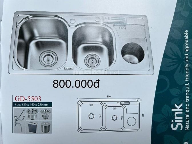 Thanh lý chậu rửa chén inox hiệu Girlde