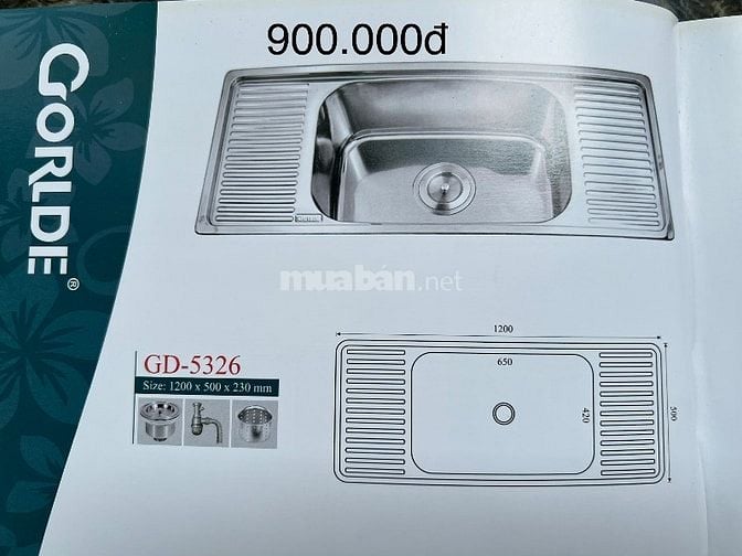 Thanh lý chậu rửa chén inox hiệu Girlde